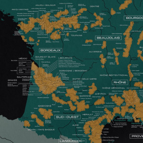 Carte à gratter “La France des Vins”