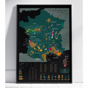 Carte à gratter “La France des Vins”