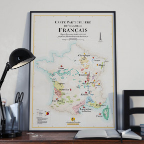 Carte des Vignobles Français