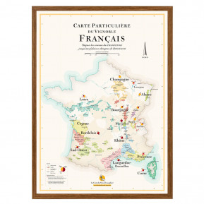 Carte des Vignobles Français