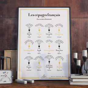 Affiche les Cépages Français