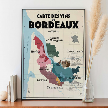 Carte des vins par région