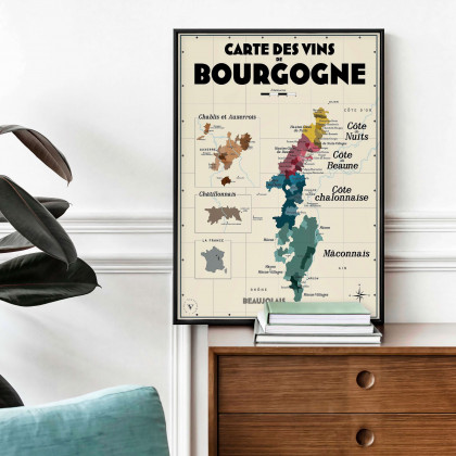 Carte des vins par région