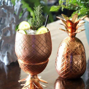 Trio de verres à cocktail ananas